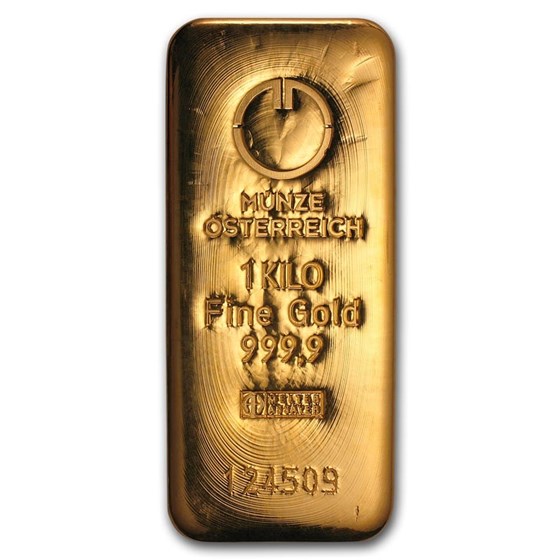 1000 gram Gold Bar - Austrian Mint (Cast) 1000 gram Gold Bar - Austrian Mint (Cast)